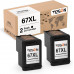 67XL Black Ink Cartridge 2 Packs